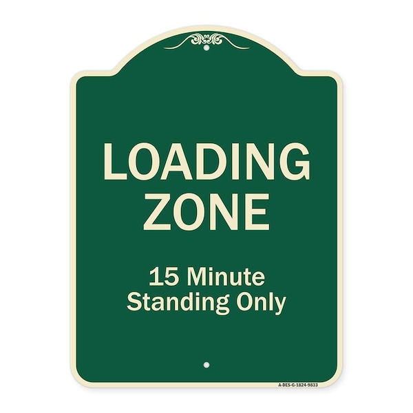 Designer Series-Loading Zone 15 Minutes Standing Only, 24" x 18", G-1824-9833